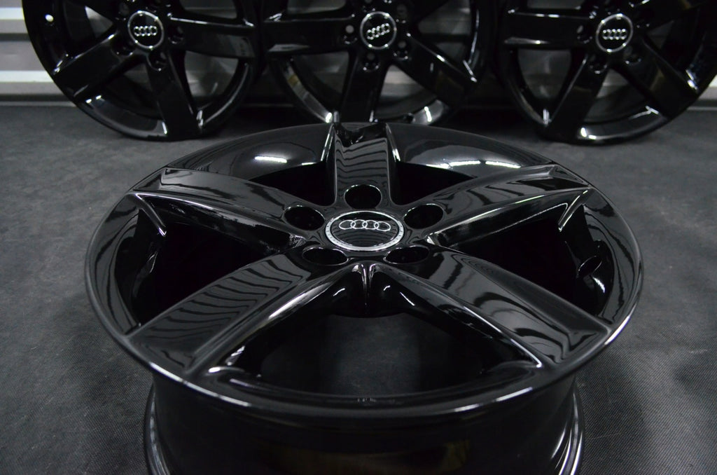 4x Alufelge 16 Zoll 7.0" 5x112 46ET Schwarz 8K0071496 Audi B6 B7 I Rim Wheel FEL1284471062so