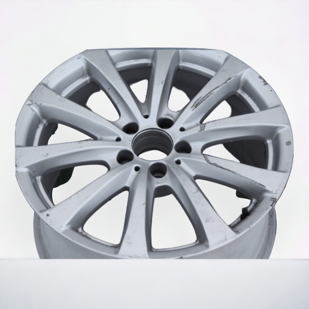 1x Alufelge 18 Zoll 9.5" 5x112 43ET Glanz Silber A2214015502 Mercedes-Benz