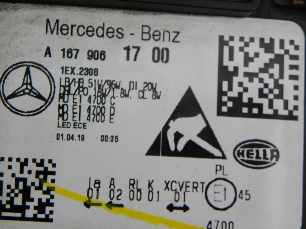 Frontscheinwerfer Mercedes-Benz Gle A1679061700 Rechts Scheinwerfer Headlight SCH5236886254hc