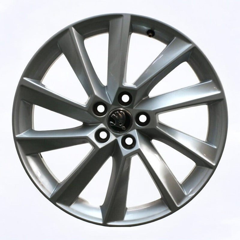 1x Alufelge 17 Zoll 6.5" 5x100 40ET Glanz Silber 657601025D Skoda Scala Kamiq