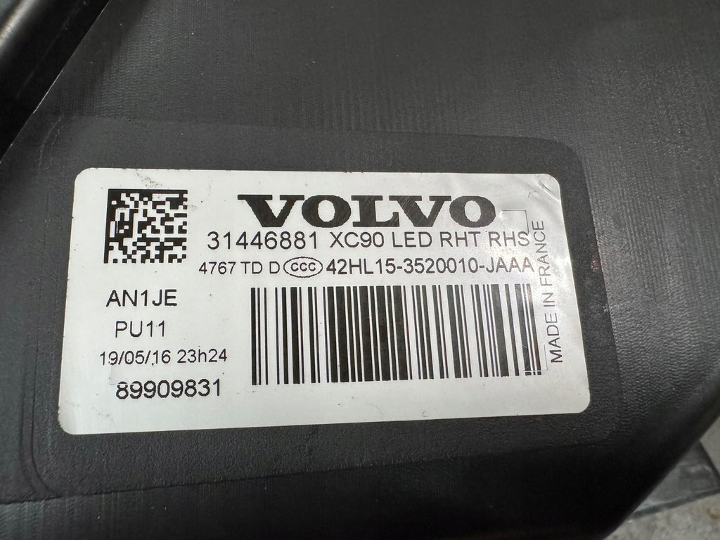Frontscheinwerfer Volvo Xc90 II 31446881 4767TD89909831 Full LED Rechts