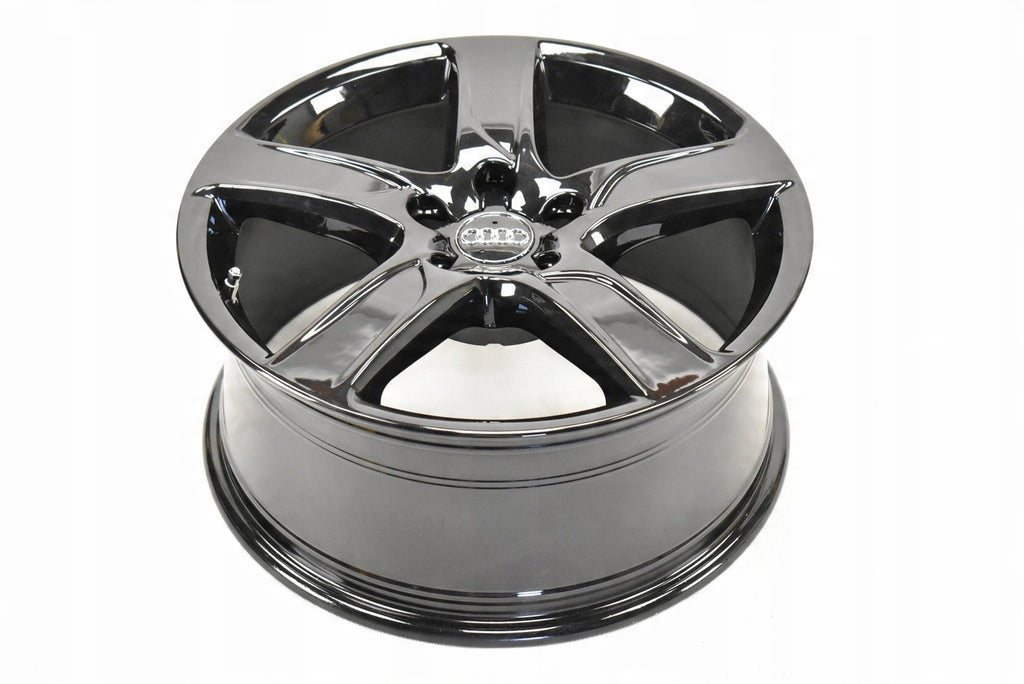 4x Alufelge 18 Zoll 8.0" 5x112 41ET Glanz Schwarz 4G9601025E Audi C7 A4 B9