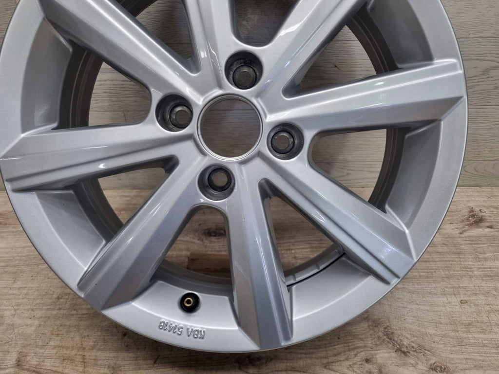 1x Alufelge 15 Zoll 5.0" 4x100 33ET Glanz Silber 1S0601025BP VW Up Rim Wheel FEL3775635029bf