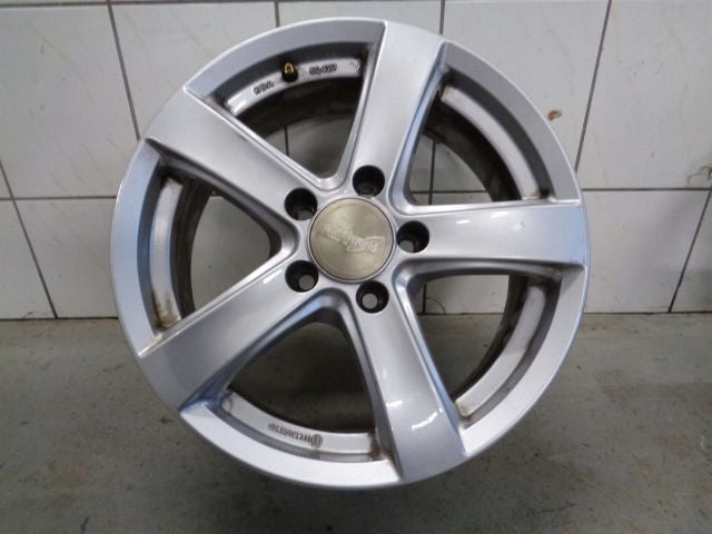 1x Alufelge 16 Zoll 6.5" 5x114.3 Glanz Silber WH24-65016 Mercedes-Benz W203