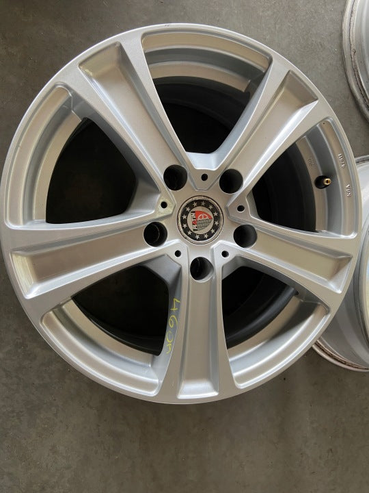 4x Alufelge 16 Zoll 7.0" 5x120 34ET Glanz Silber 6762791 BMW Rim Wheel FEL8275507312hc