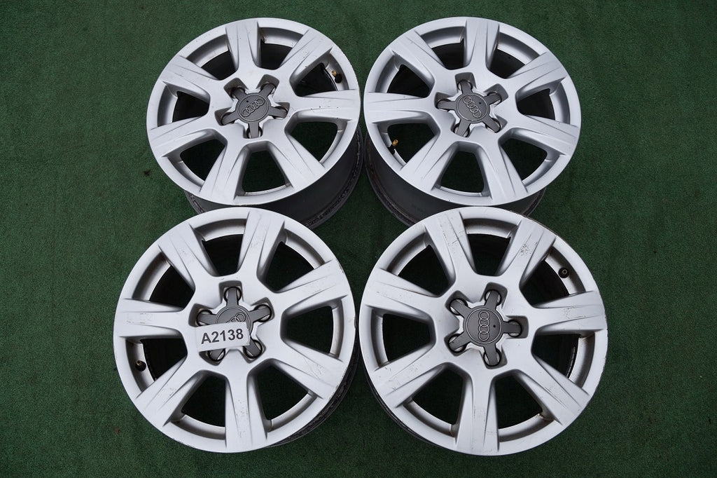 4x Alufelge 16 Zoll 7.5" 5x112 45ET Silber 8K0601025A Audi A4 B8 Rim Wheel FEL5739063551lr