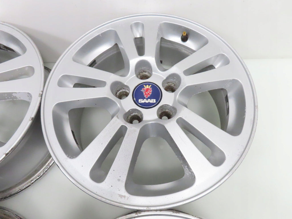 4x Alufelge 16 Zoll 6.5" 5x110 41ET Glanz Silber 12804095 Saab I Rim Wheel FEL2578831969yi