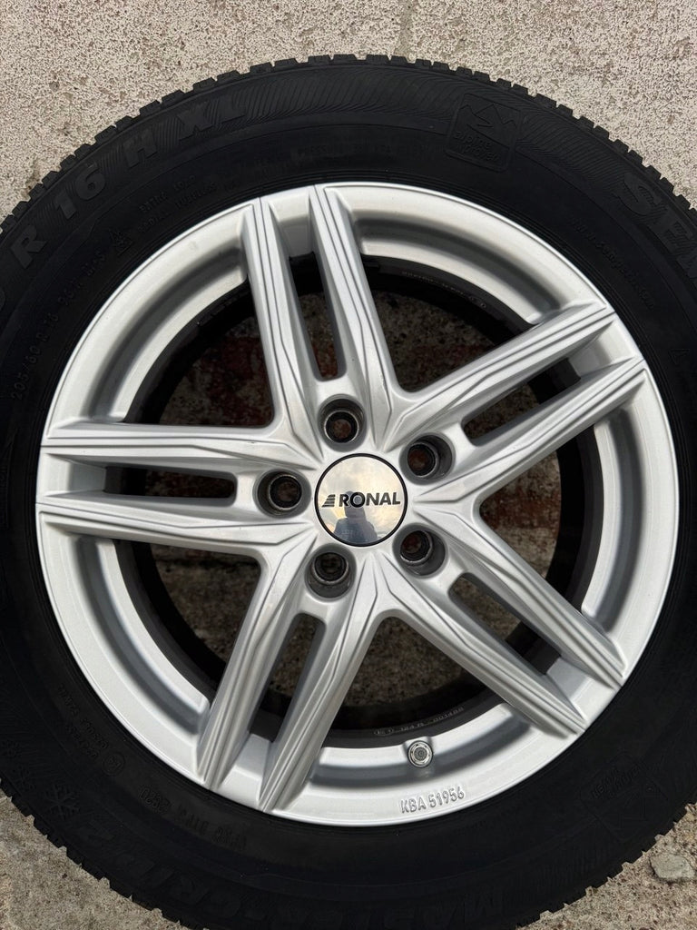 4x Alufelge 16 Zoll 6.5" 5x112 22ET Silber KBA51956 BMW Rim Wheel FEL5645449852kx