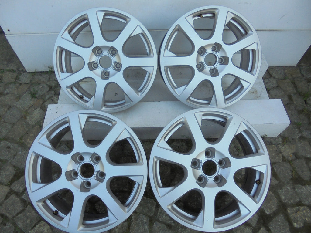 4x Alufelge 17 Zoll 7.0" 5x112 37ET Glanz Silber Audi Q5 Rim Wheel