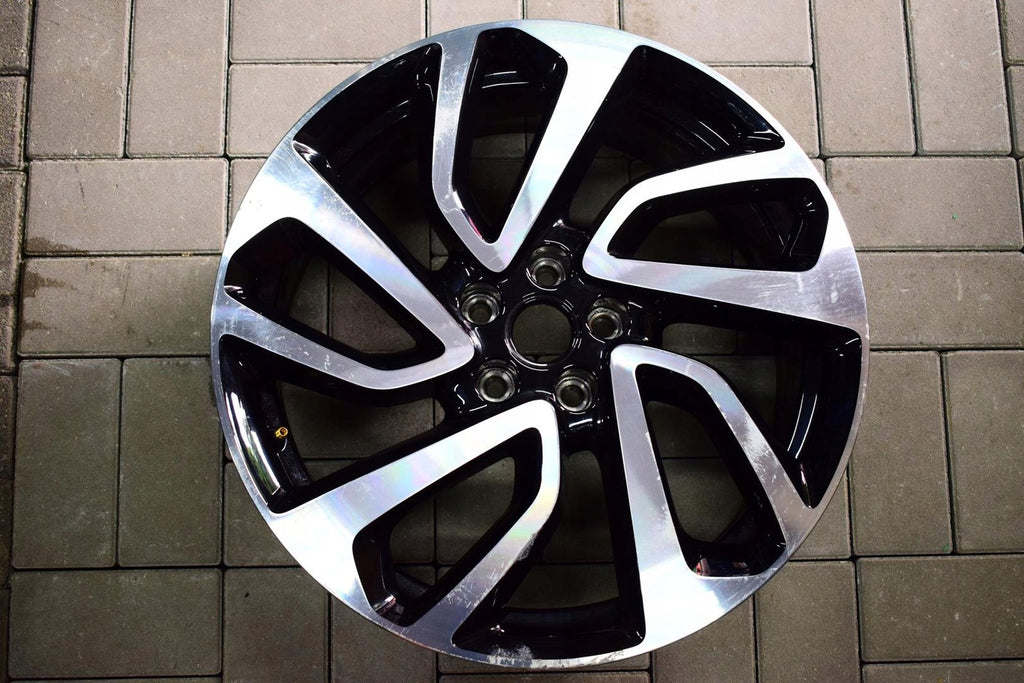 1x Alufelge 19 Zoll 7.5" 5x108 42ET Glanz Schwarz YP00064680 Opel Grandland