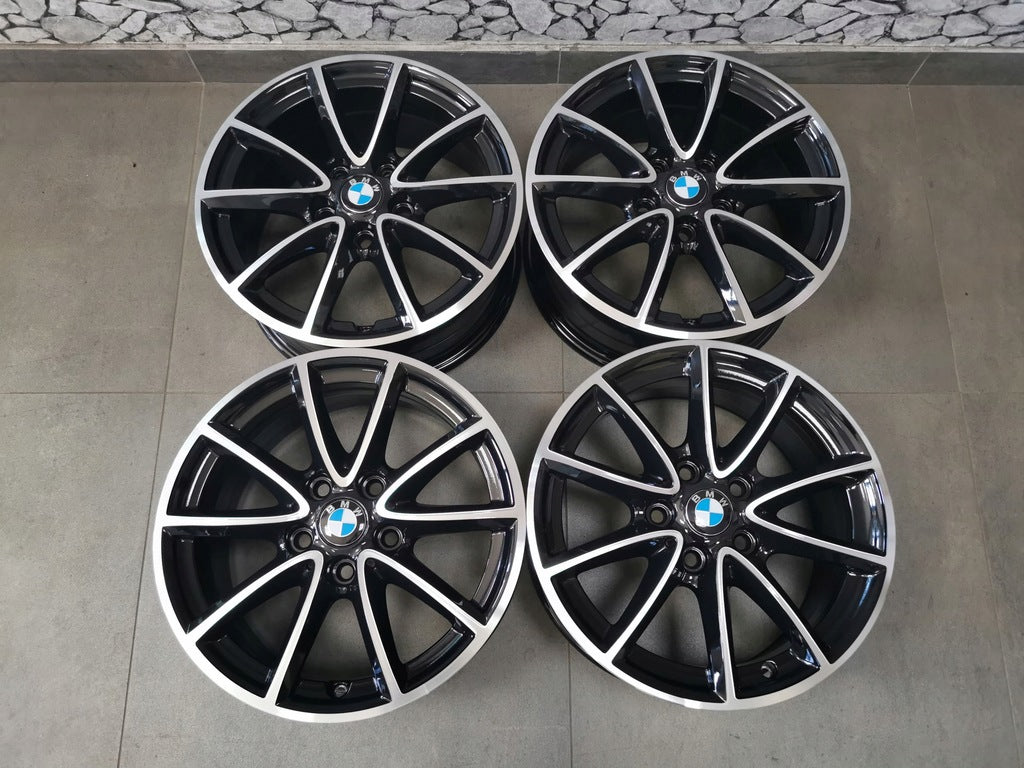 4x Alufelge 16 Zoll 7.0" 5x112 52ET Glanz Schwarz 6855080 BMW 2 F45 Rim Wheel FEL9465640972ng