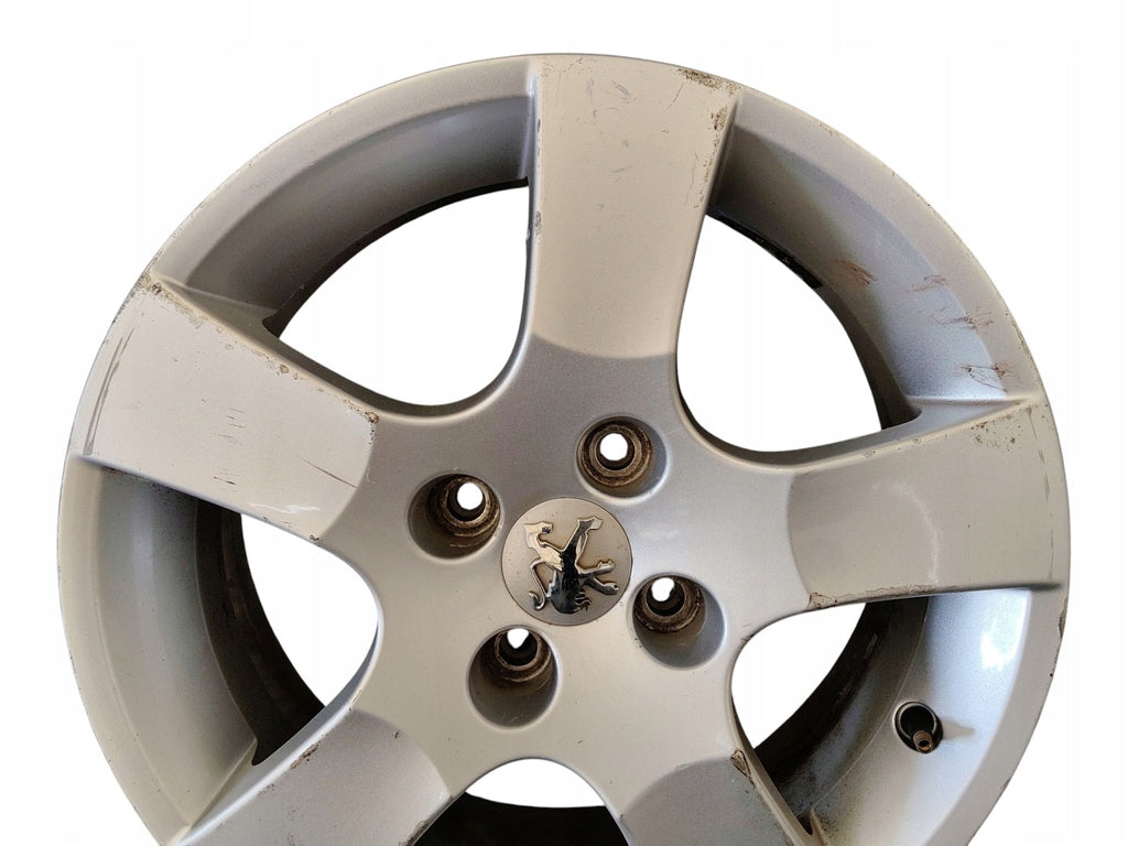1x Alufelge 16 Zoll 6.0" 4x108 27ET Glanz Silber 9686100080 Peugeot 207 FEL3085291234pz