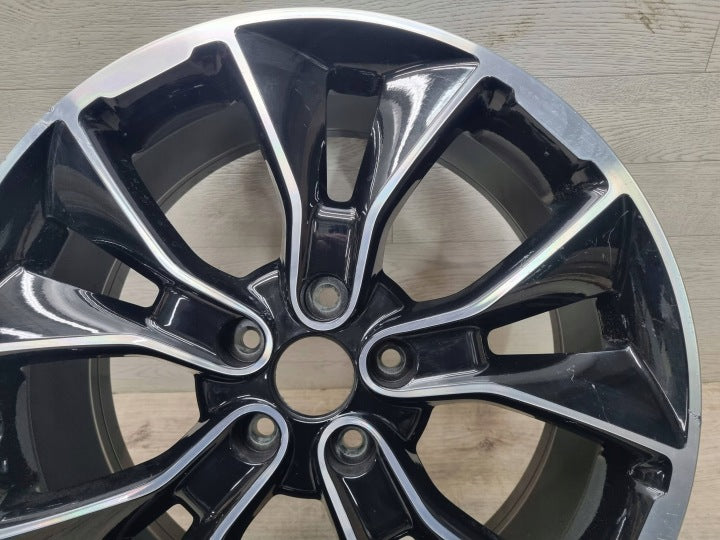 1x Alufelge 19 Zoll 8.0" 5x114.3 55ET Glanz Schwarz 52910-S0100 Hyundai I30 FEL4990542260oc