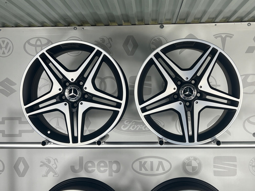 4x Alufelge 18 Zoll 7.5" 5x112 52ET Matt Schwarz A1764010302 Mercedes-Benz W176
