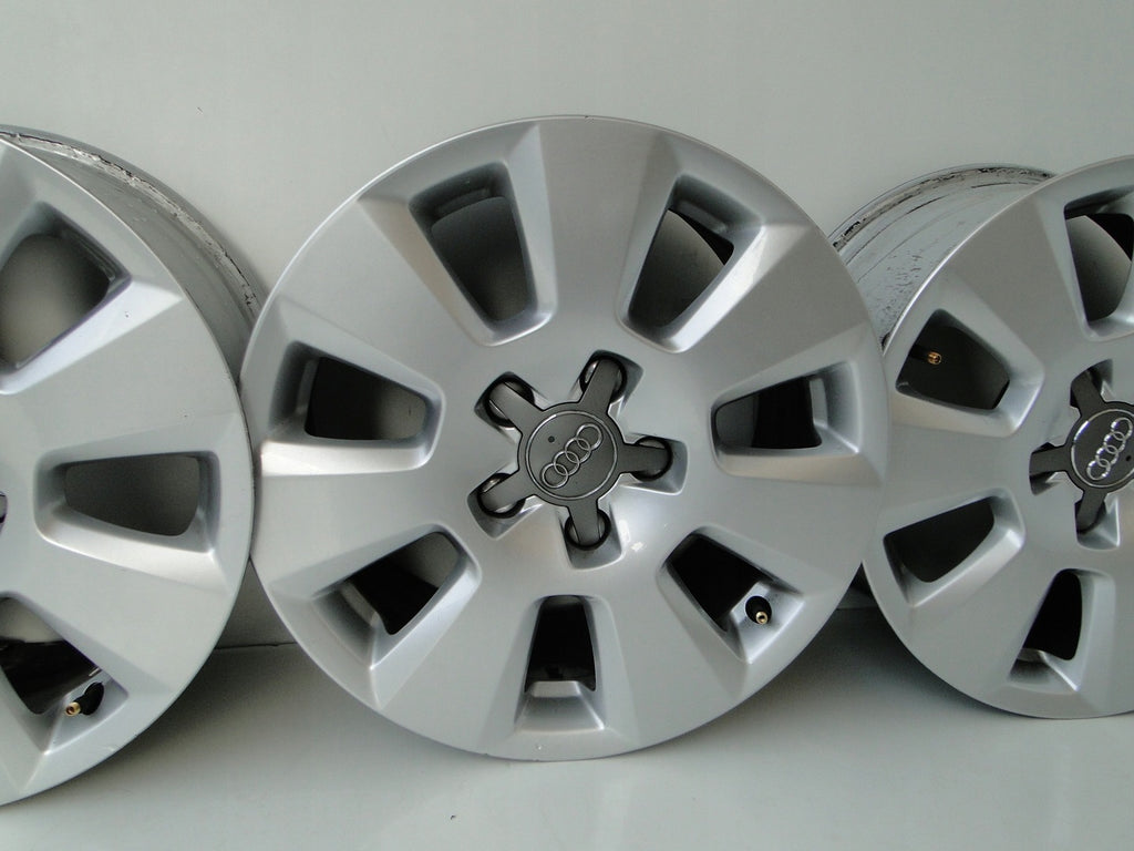 4x Alufelge 16 Zoll 7.5" 5x112 37ET Silber Audi Rim Wheel