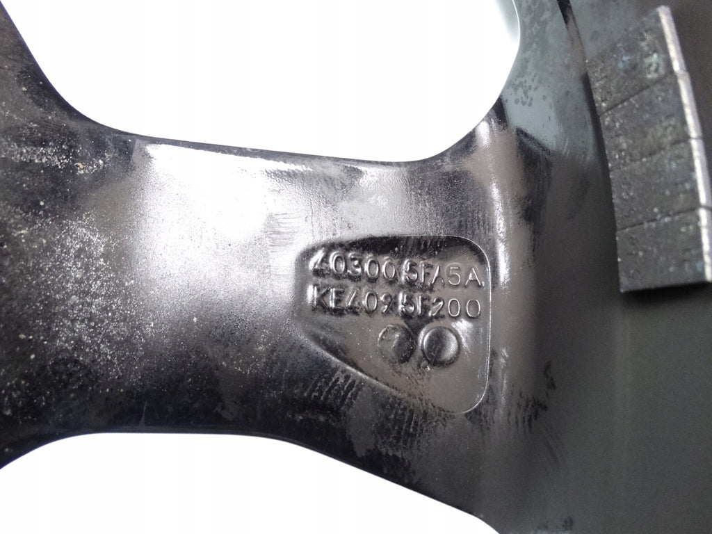 1x Alufelge 17 Zoll 6.5" 4x100 50ET Glanz Schwarz 40300-5FA5A Nissan Micra I K14 FEL1027455841ut