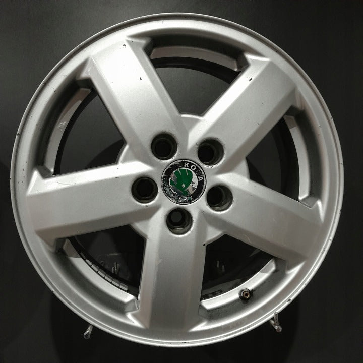 4x Alufelge 15 Zoll 6.0" 5x100 38ET 1U0601025H Skoda Rapid Rim Wheel FEL5708887715xl