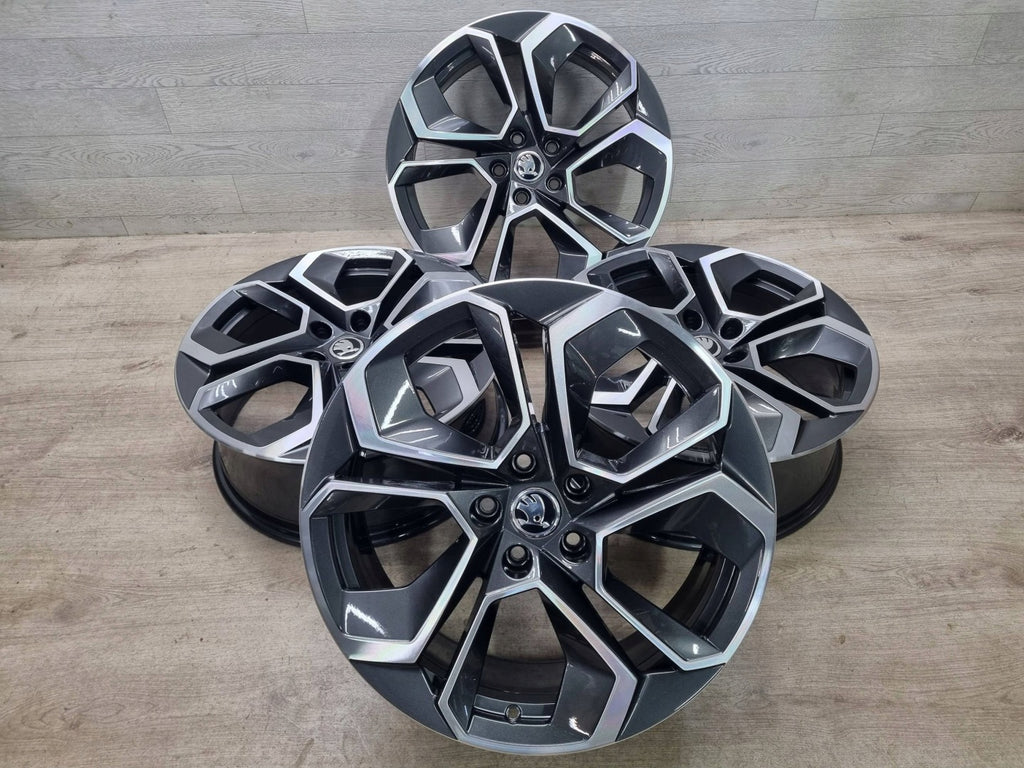 4x Alufelge 19 Zoll 7.5" 5x112 48ET Matt Graphit 5E3601025 Skoda Octavia Iv FEL1884380331qe