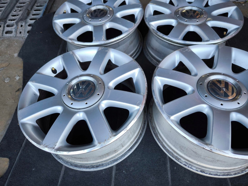 4x Alufelge 16 Zoll 6.5" 5x112 50ET 1K0601025R Audi 100 Leon Octavia Passat FEL5184606115yv