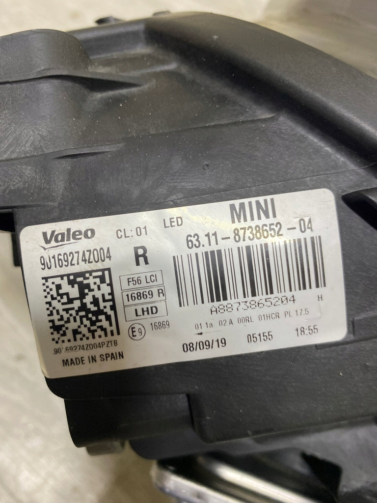 Frontscheinwerfer BMW Mini F57 F54 F56 F55 8738652 Rechts Scheinwerfer Headlight SCH8641203384le