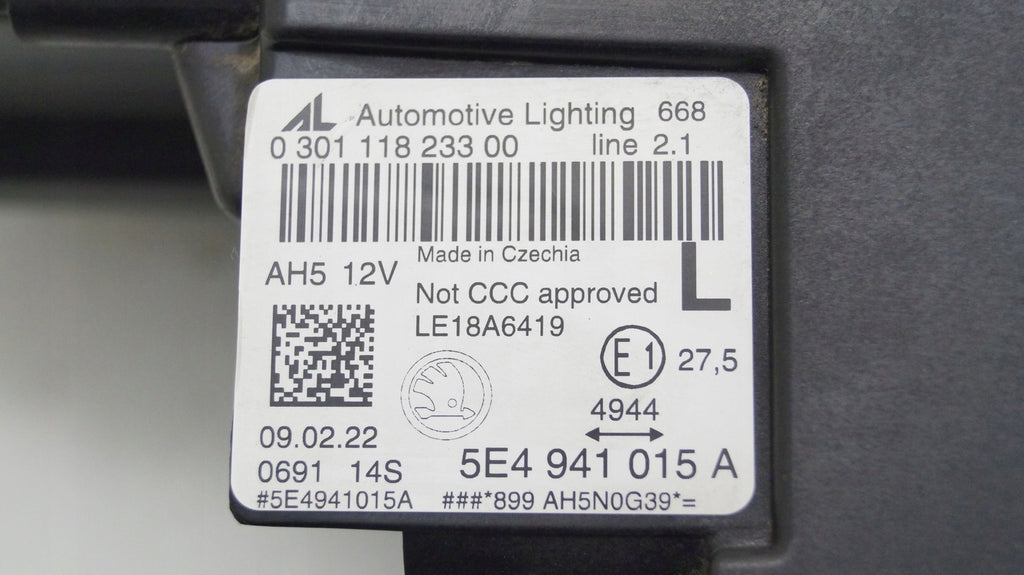 Frontscheinwerfer Skoda Octavia I 5E494101591 LED Links Scheinwerfer Headlight SCH8702615853pn