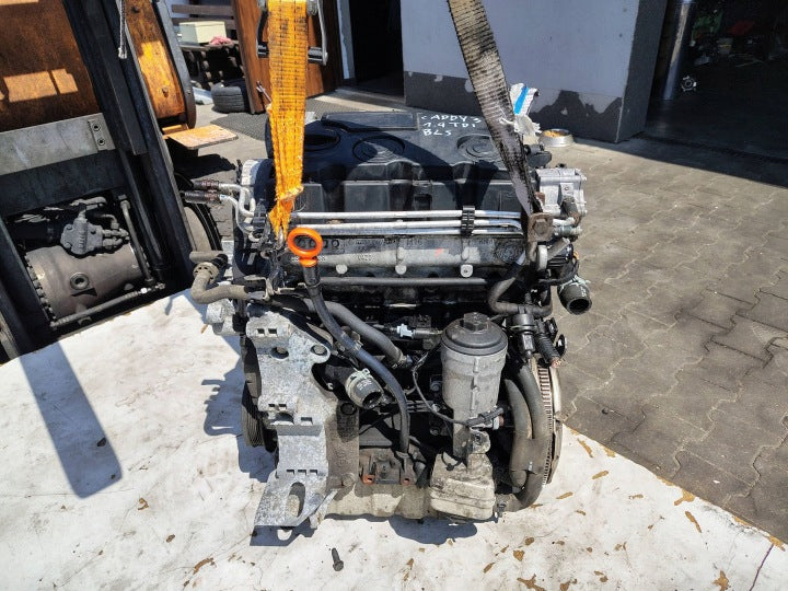 Motor VW Caddy III BLS 1.9 TDI 105PS 77kW 107TKm 2009 Diesel Engine Komplett MOT2257537468qh