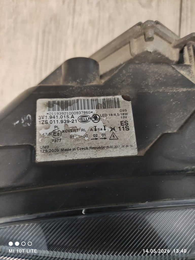 Frontscheinwerfer Skoda Superb III 3V1941015A Xenon Links Scheinwerfer Headlight SCH2363942815dv