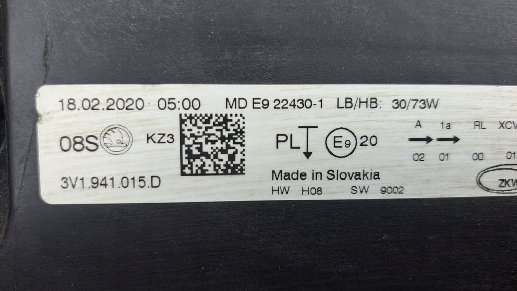 Frontscheinwerfer Skoda Superb III 3V1941015D LED Links Scheinwerfer Headlight