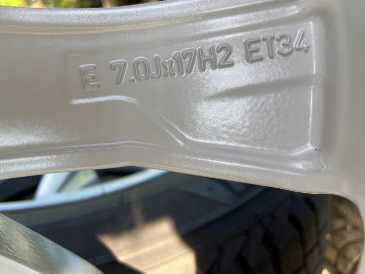 4x Alufelge 17 Zoll 7.0" 5x112 34ET Glanz Silber 80A601025J Audi Rim Wheel FEL5511848470ri