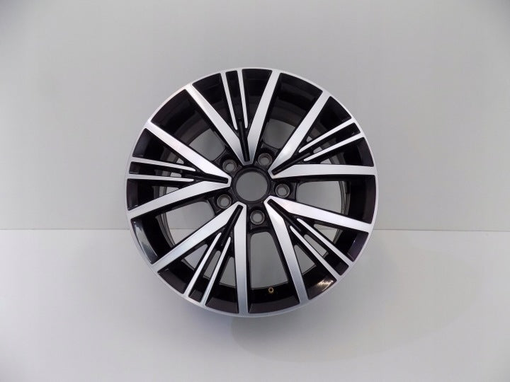 1x Alufelge 16 Zoll 6.5" 5x112 48ET Glanz Schwarz 5TA601025H VW Tiguan Rim Wheel FEL8044047367nz