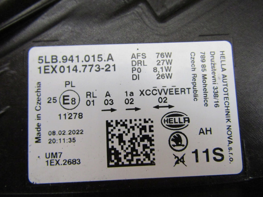 Frontscheinwerfer Skoda Enyaq 5LB941015A LED Links Scheinwerfer Headlight SCH6675579790kq