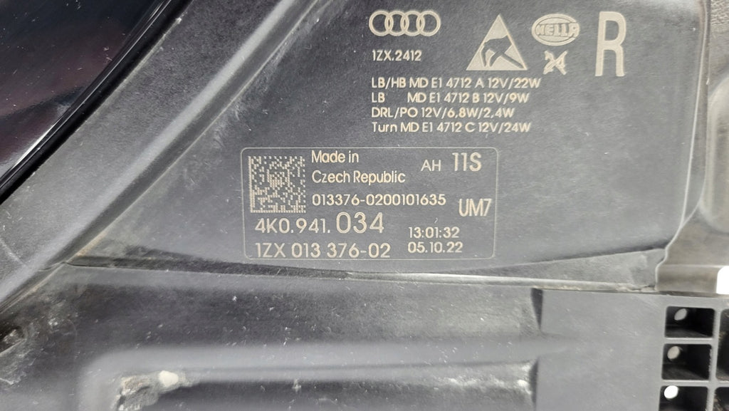 Frontscheinwerfer Audi A6 C8 4K0941034 LED Rechts Scheinwerfer Headlight SCH6224400684sg