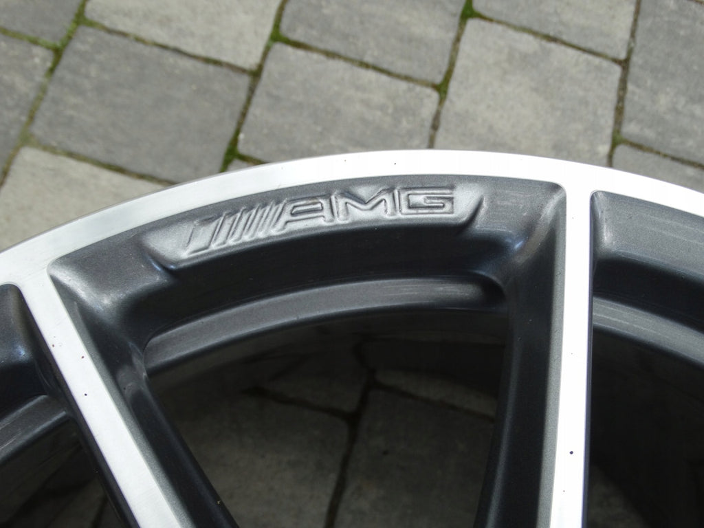 1x Alufelge 19 Zoll 10.0" 5x112 55ET A2134012700 Mercedes-Benz Amg Rim Wheel FEL7001184876gy