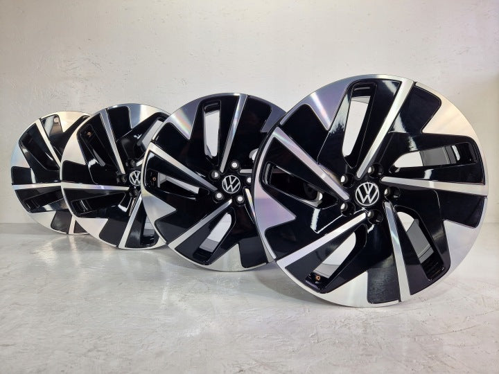 4x Alufelge 19 Zoll 8.0" 5x112 45ET Glanz Schwarz 14B601025C VW I Rim Wheel FEL4155372375sm
