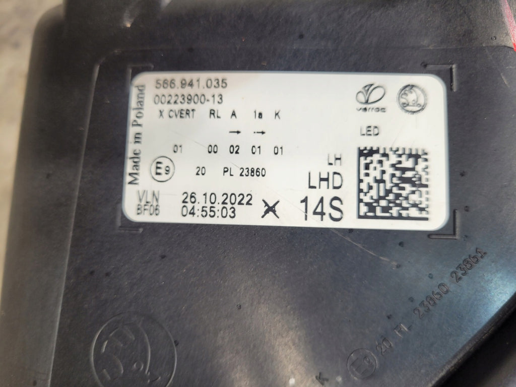 Frontscheinwerfer Skoda Kodiaq 566941035 Full LED Links Scheinwerfer Headlight SCH6119005758ol