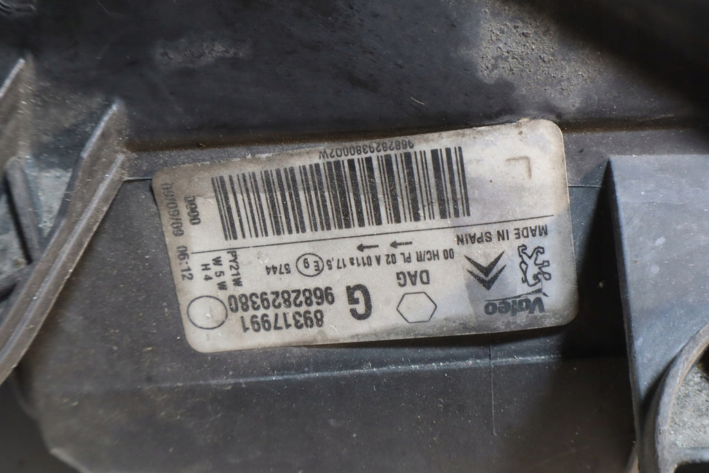Frontscheinwerfer Peugeot Partner 9682829380 Links Scheinwerfer Headlight SCH9302374981hb
