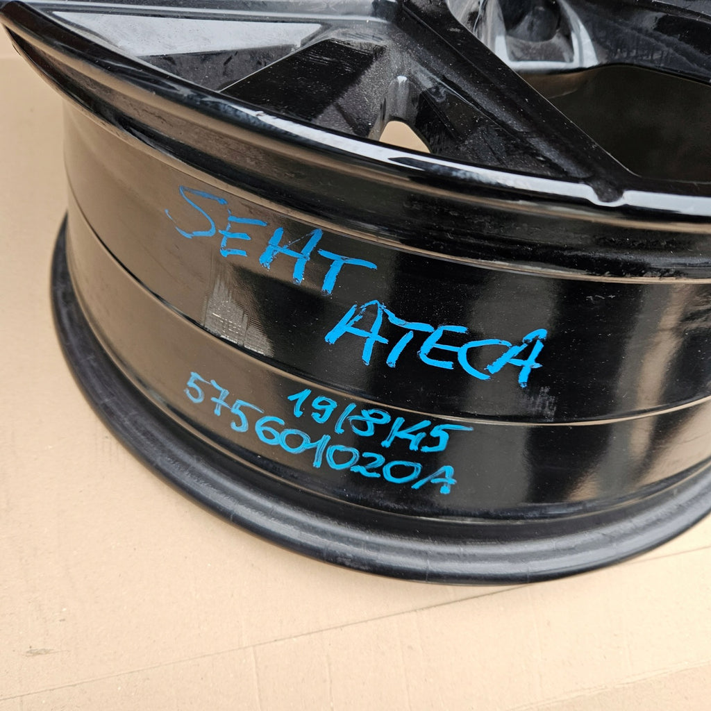 1x Alufelge 19 Zoll 8.0" 5x112 45ET Glanz Schwarz 575601025 Cupra Ateca FEL2356732096ws