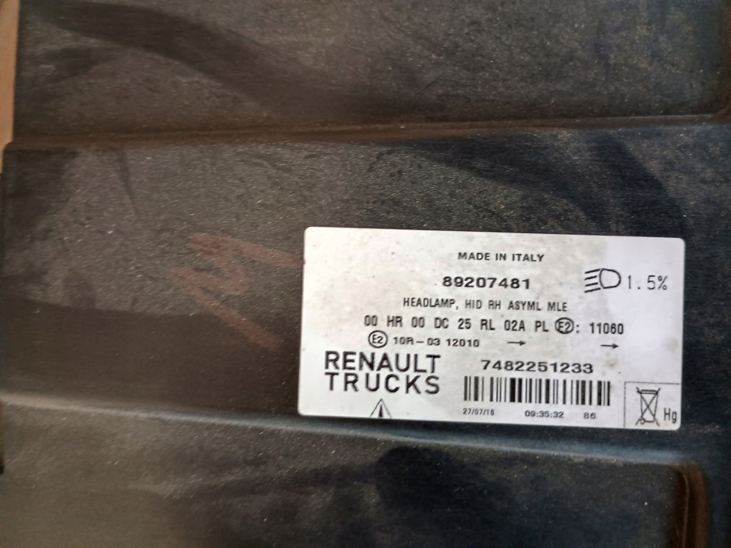 Frontscheinwerfer Renault 89207481 89207491 Xenon Vorderseite Headlight SCH8599884276ej