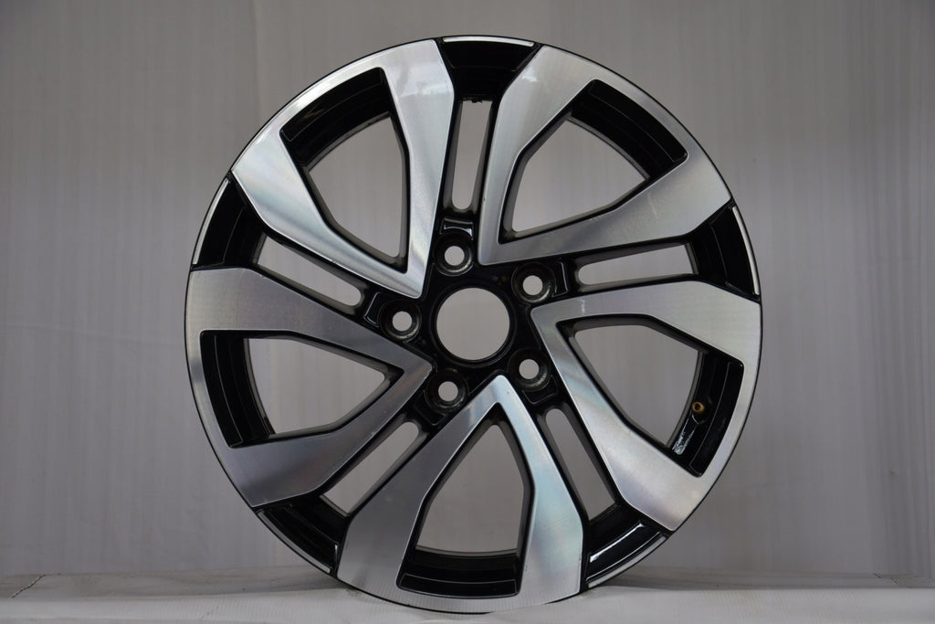 1x Alufelge 16 Zoll 6.5" 5x112 48ET Glanz 5TA601025AA VW Rim Wheel FEL2590112554ns