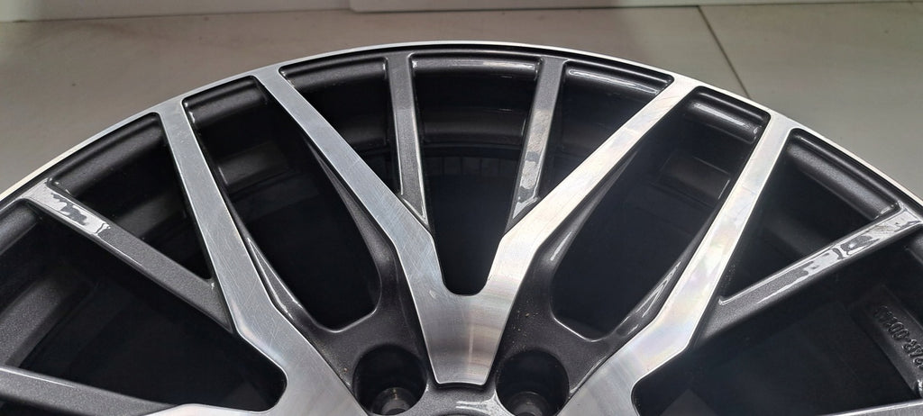 1x Alufelge 19 Zoll 9.5" 5x114.3 45ET Glanz Schwarz Rim Wheel FEL8139722987qx