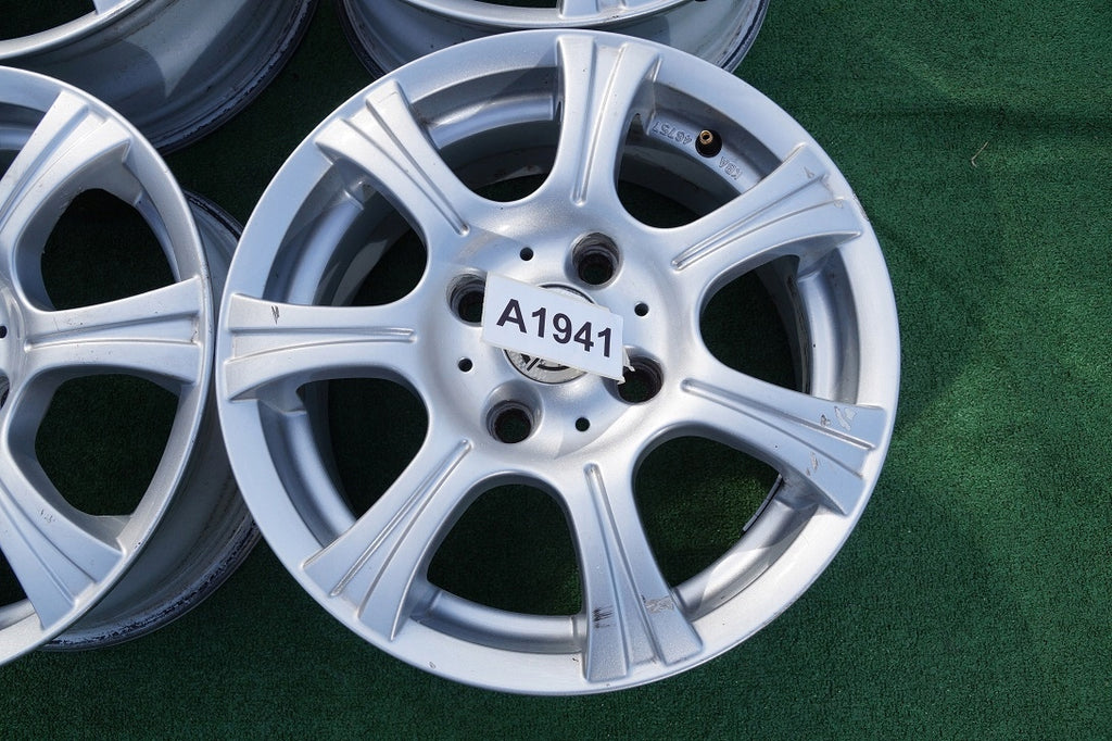 4x Alufelge 15 Zoll 6.5" 4x114.3 42ET Glanz Silber KBA46757 Chevrolet I FEL4125700711sz