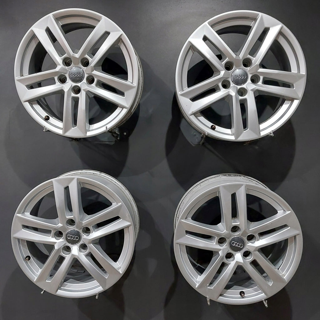 4x Alufelge 17 Zoll 7.0" 5x112 42ET Glanz Silber 8W0601025P Audi A4 B8 Rim Wheel FEL8403478568jd
