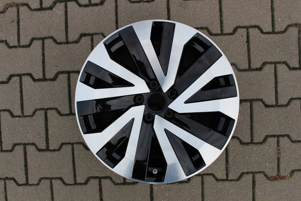 1x Alufelge 18 Zoll 8.0" 5x112 25ET Glanz Schwarz 760601025M Audi Q7 Touareg FEL2632763028vv