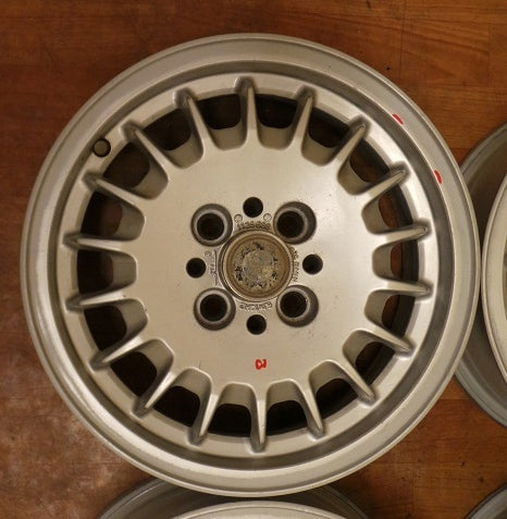 4x Alufelge 14 Zoll 6.0" 4x100 35ET Glanz Silber 1125688 BMW 3 E30 Rim Wheel FEL7630021747mf