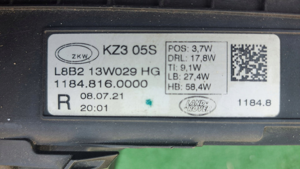 Frontscheinwerfer Land Rover Defender 11848160000 Full LED Rechts Headlight SCH7948758244bn