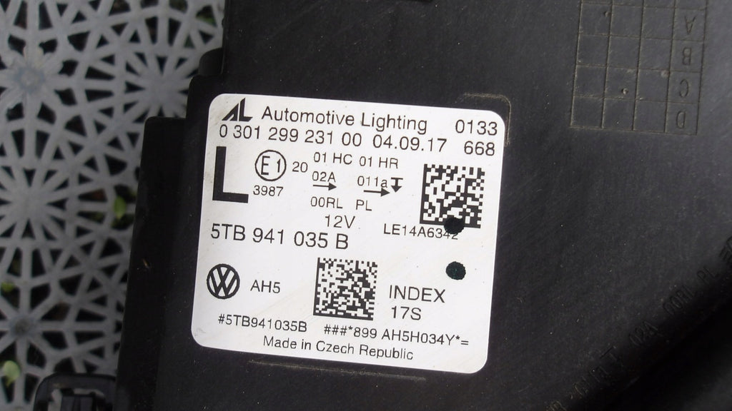 Frontscheinwerfer VW Touran 5TB941035 LED Ein Stück (Rechts oder Links) SCH5159740697cq