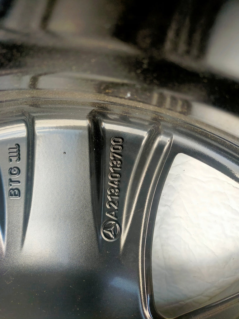 1x Alufelge 18 Zoll 8.0" 5x112 43ET Glanz Schwarz A2134013700 Mercedes-Benz W213