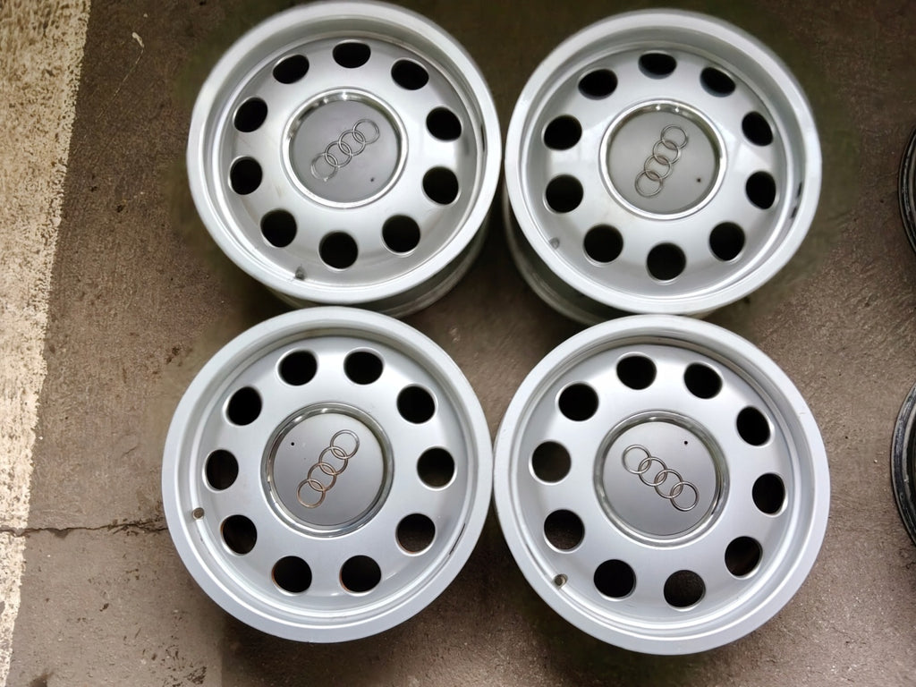 4x Alufelge 15 Zoll 6.0" 5x100 38ET Glanz Silber 8L0601025 Audi Rim Wheel FEL3429804967hp