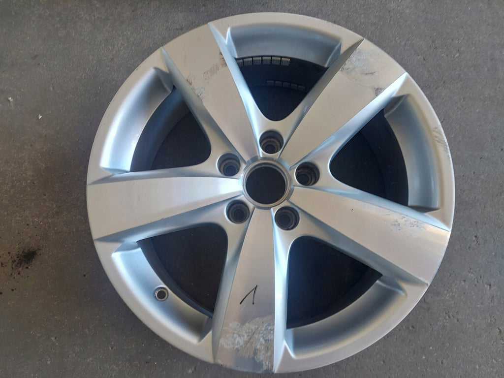 1x Alufelge 17 Zoll 6.5" 5x112 33ET Glanz Silber 5N0601025AG VW Tiguan Rim Wheel FEL9501962846jj