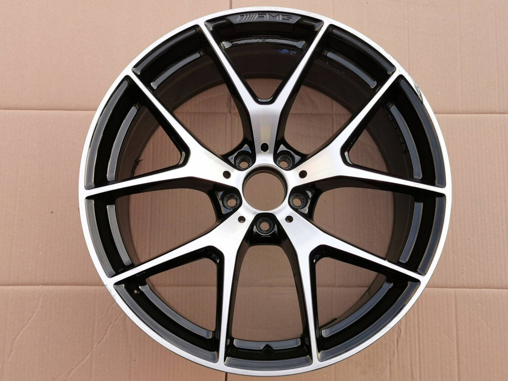 1x Alufelge 20 Zoll 9.5" 5x112 22ET Schwarz A2534015600 Mercedes-Benz Glc X253 FEL4032536430xx